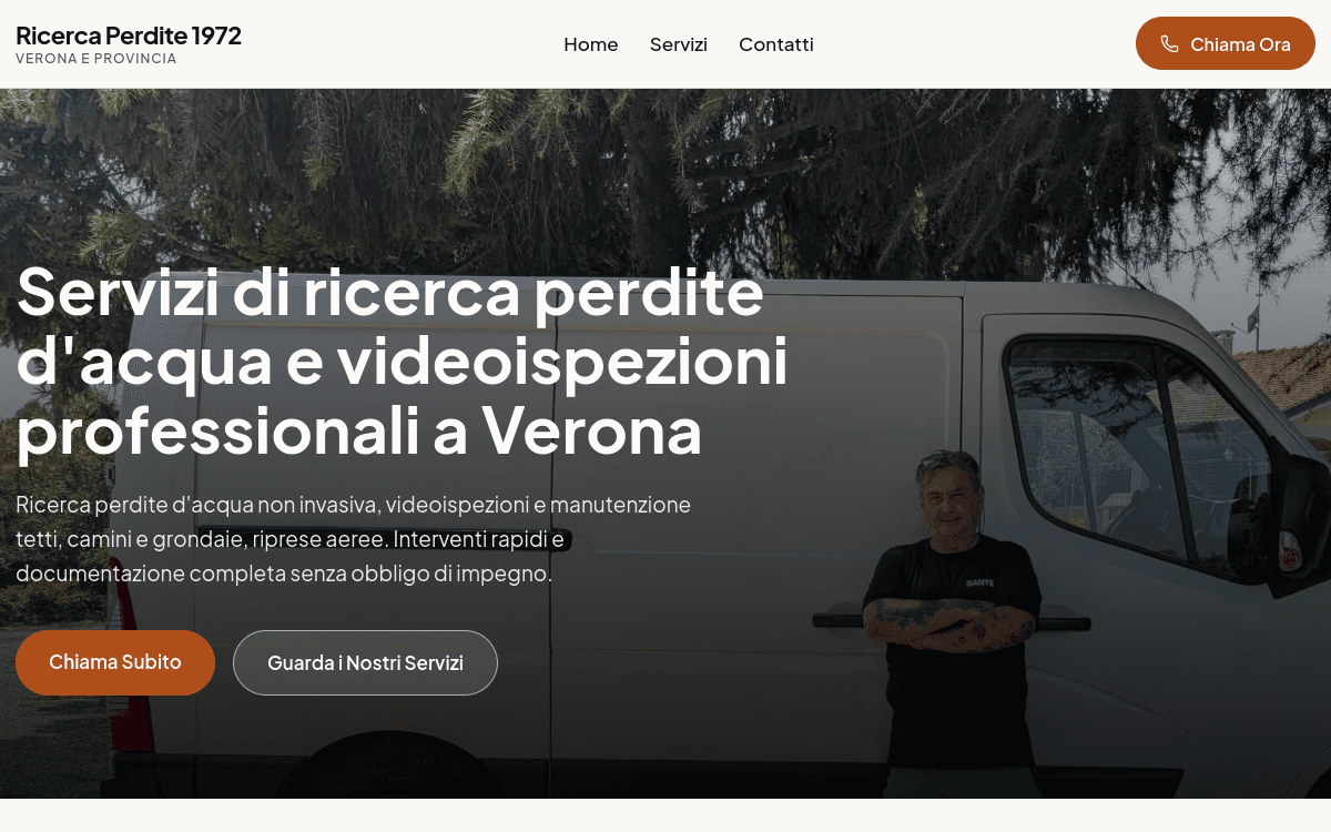 Ricerca Perdite 1972 - sito project by NFW Web Studio